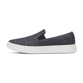 Men's Wool Cruiser Slip On - Dark Grey (Light Grey Sole)