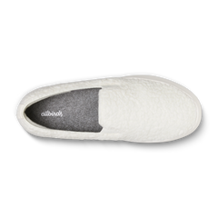 Men's Wool Cruiser Slip On Fluff - Natural White (Natural White Sole)