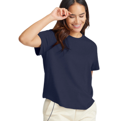 Women's Soft Merino Tee - Deep Navy