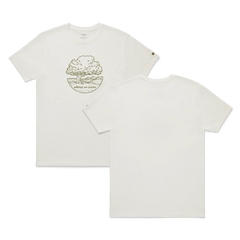 Unisex Organic Cotton Graphic Tee - Natural White/Rugged Green - NZ